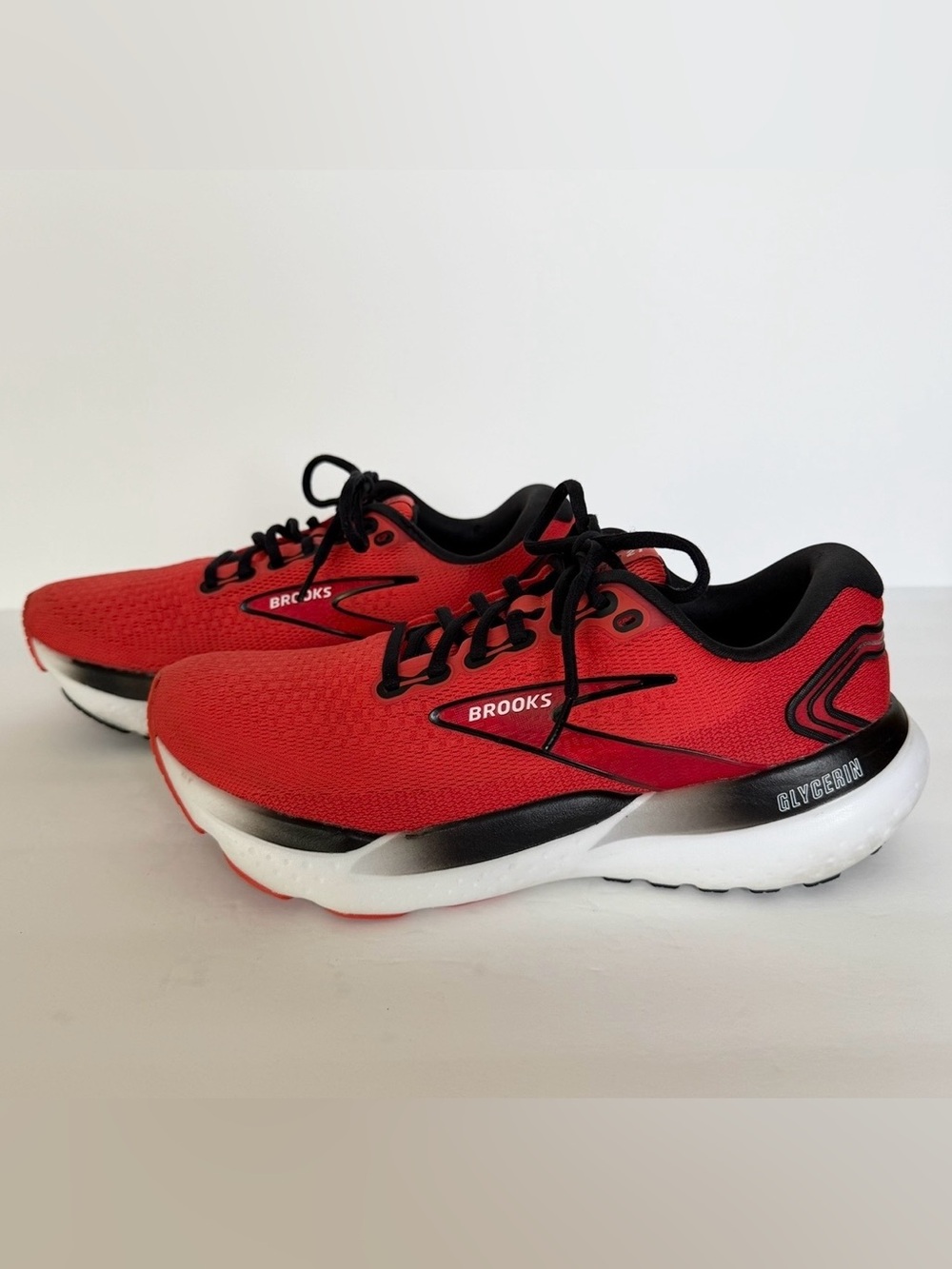 Brooks Glycerin 21 Men’s Running Shoes Salsa Red Grenadine Black DNA LOFT V3 Sz9